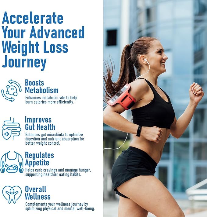 GLP-1 Support Prebiotic Probiotic Weight Loss Supplement - 5 Billion AFU Akkermansia Muciniphila with XOS - Activate Boost Natural GLP1 Support Metabolic &amp Gut Health for Men Women