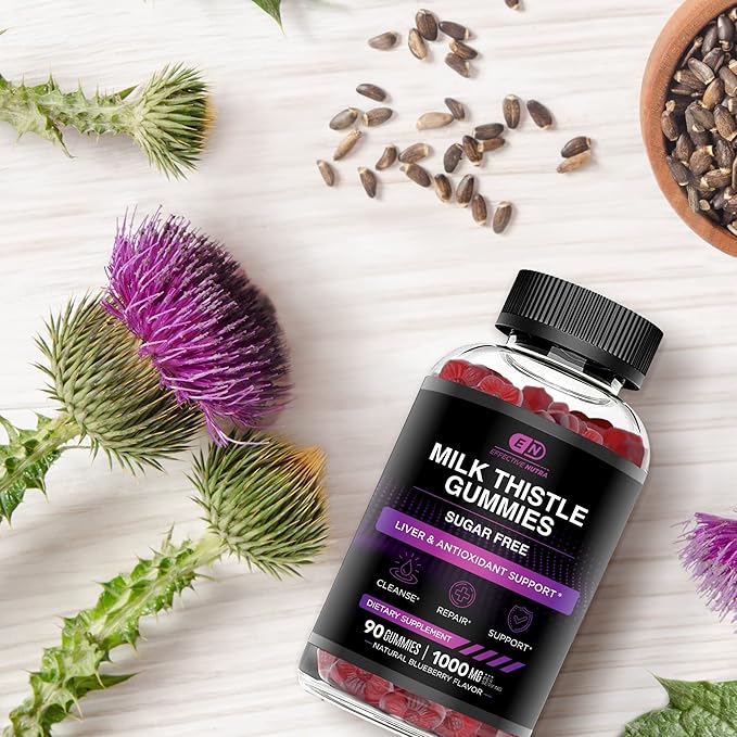EFFECTIVE NUTRA Mushroom Gummies &amp Milk Thistle Gummies