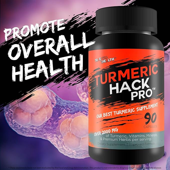 Turmeric Hack Pro - Our Best Super High Absorption Turmeric Curcumin With Black Pepper Cinnamon Ginger Berberine &amp More! Extra Strength Turmeric And Cinnamon Hack Turmeric Trick Turmeric Supple