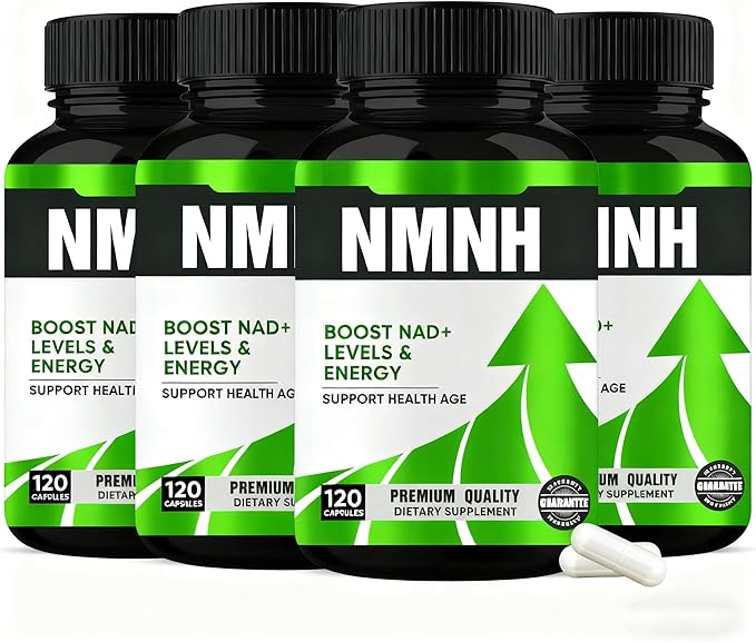 CelluTech NMNH Supplement (Dihydronicotinamide Mononucleotide) 500mg - High Purity NAD+ Support Formula -4pack