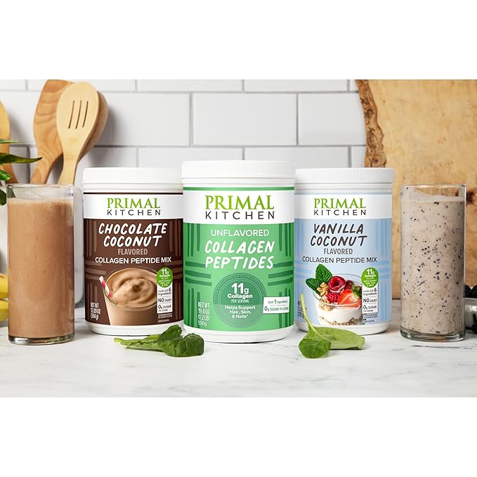 Primal Kitchen Vanilla Collagen Fuel® Drink Mix Vanilla Coconut Collagen Peptides No Dairy or Artificial Sweeteners 14.4 Ounces