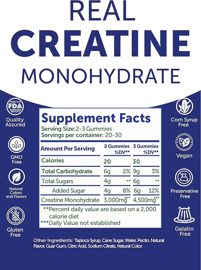 Lunakai USA Made Creatine &amp Super Mushroom Gummies Bundle – Daily Recovery &amp 10-Mushroom Complex Support – 60 Non-GMO Gummies Each