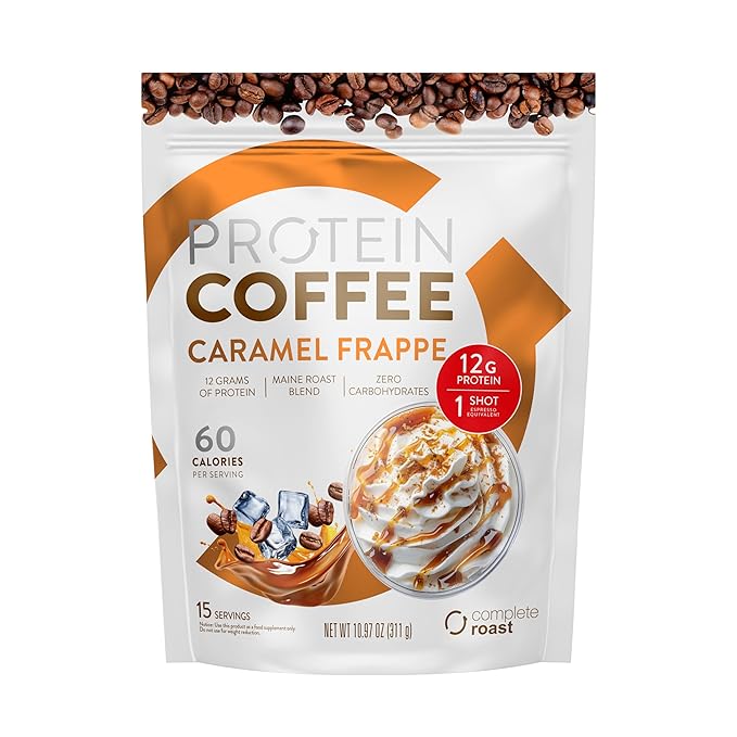 Complete Roast 3-Pack Caramel Frappe Iced Coffee and Vanilla (Caramel Frappe Mocha Latte Mocha Peanut Butter)