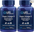 Life Extension Super Omega-3 EPA/DHA Fish Oil Sesame Lignans &amp Olive Extract - Omega 3 Supplement - for Heart Health and Brain Support - Gluten Free Non-GMO - 240 Easy-to-Swallow Softgels