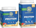 Sunwarrior Mocha &amp Vanilla Organic Plant Based Protein Powder Set | Bundle &amp Save | Vegan Organic Protein Powder | Non-GMO Soy Dairy Filler &amp Gluten Free (17 Servings Vanilla 30 Servings