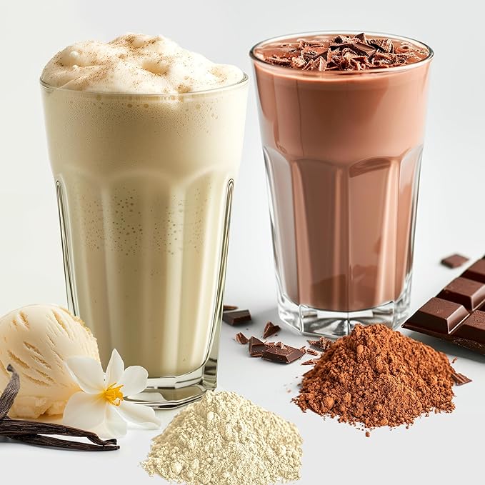 The Fittest Whole Feast Beef Protein Powder - Milk Chocolate - Grass Fed Nose to Tail Carnivore Blend Including Liver Colostrum and Whole Bone - BCAAs - 14g Collagen 21g Total Protein
