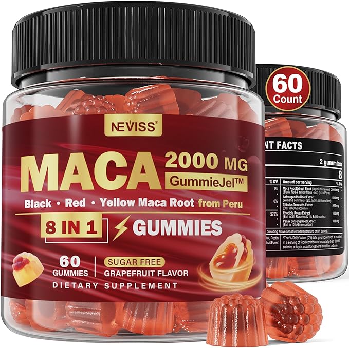 2 Pack Turmeric Ginger Gummies + 1Pack Maca Filled Gummies