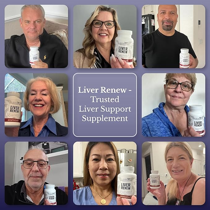 Liver Renew - Liver Cleanse Detox &amp Repair - Liver Support Supplement with Artichoke Extract Milk Thisle Dandelion and Turmeric - 180 Capsules