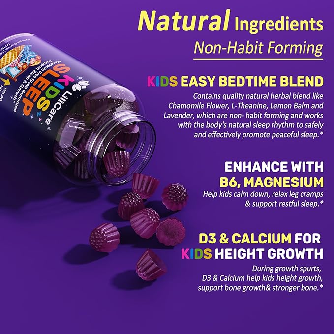 5HTP Gummies with Magnesium Glycinate + Kids Sleep Gummies - Magnesium Glycinate Gummies