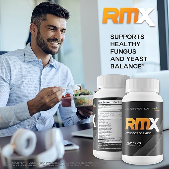 RMX Pro - Premium Male Formula with Both Probiotics &amp Prebiotics to Help Support Male Health - Our Best Probiotics for Men - Mood Support - Gut Support - Immune Support