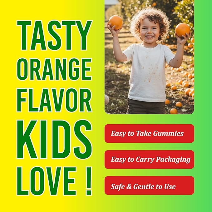 Omega 3 for Kids Gummies Focus Supplement for Kids &amp Teens Vitamins for Kids Attention &amp Concentration Support Kids Omega 3 Teen Omega 3 Supplement 60 Count
