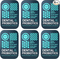 6-PACK Oral Probiotics for Teeth Bad Breath Gum Health - 3bn CFU K12 Lactobacillus Salivarius Acidophilus Casei Dental Probiotic in a Travel Tin - 270 Fresh Breath Mint Dental Probiotics Pills