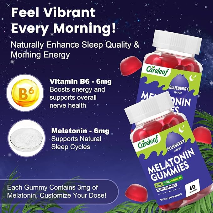 Vegan Ashwagandha Gummies with Melatonin Gummies