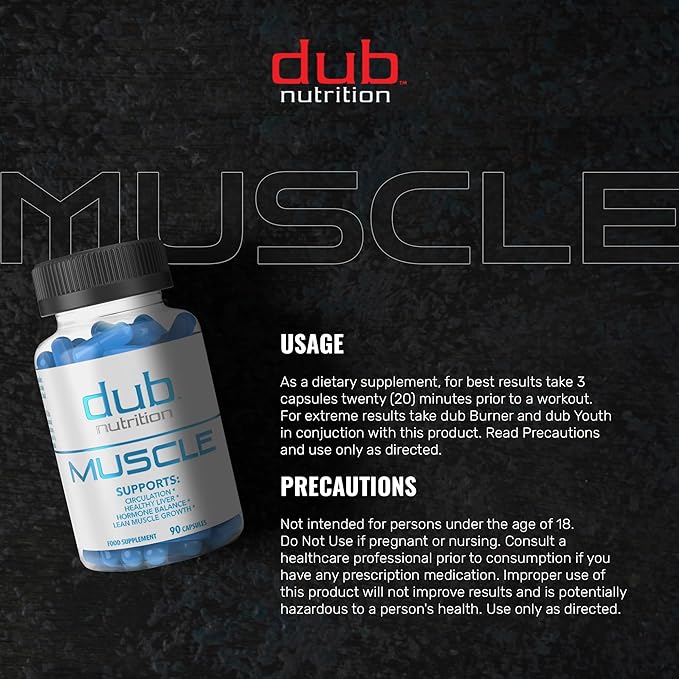 Muscle Supplement - Milk Thistle Beta Alanine Acai Vitamins B6 and C - Supports Recovery Strength and Wellness - 90 Capsules
