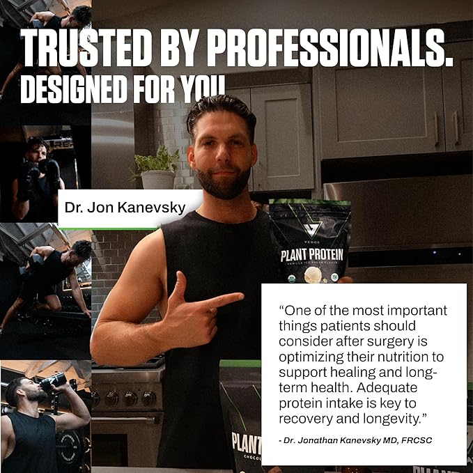 VEDGE Vegan Protein Powder - Plant Protein Powder with Pea Pumpkin &amp Sunflower - USDA Organic Amino Acids Dairy Free Gluten Free Soy Free Keto Non GMO Smooth Texture - Vanilla - 20 Serving