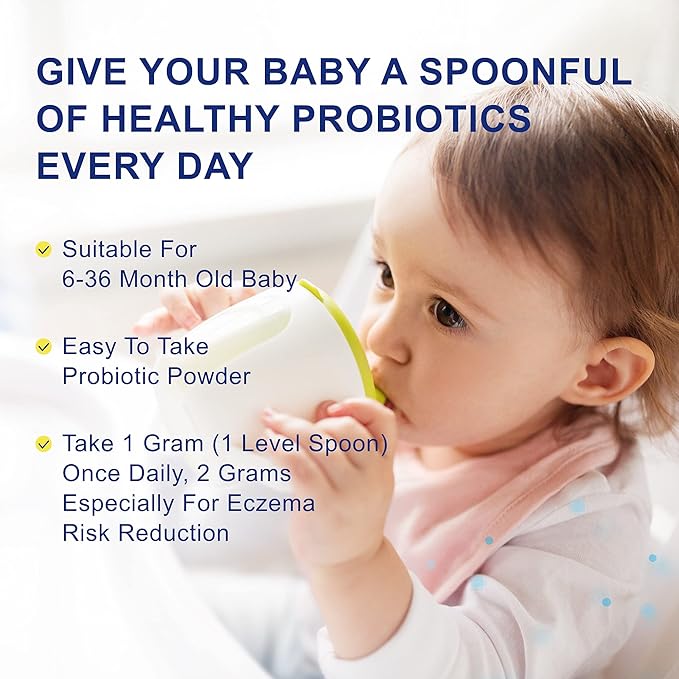 Life-Space 60 Grams for 0-36 Month Baby 7.5 Billion CFU &amp Multi Strain Balance Microflora Supports Digestive Health &amp Nutrient Absorption &amp Immunity No Refrigeration Probiotic Powder