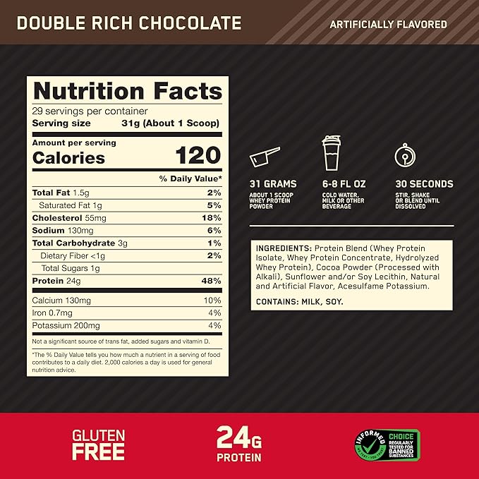 Optimum Nutrition Starter Pack: Micronized Creatine Monohydrate Powder (60 Servings) Amino Energy Tropical Sunrise (30 Servings) and Gold Standard 100% Whey Double Rich Chocolate (29 Servings)