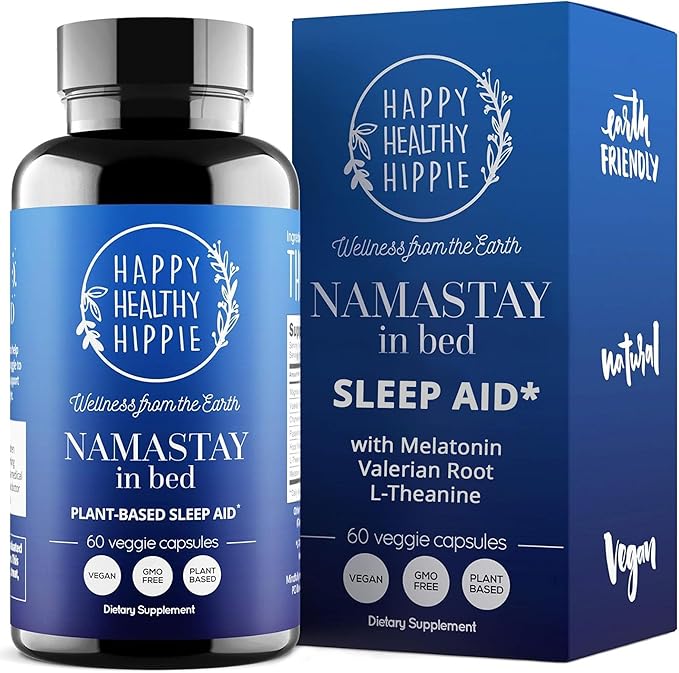 Happy Healthy Hippie PeriPeace Supplements for Women &amp Namastay Natural Sleep Aid for Adults