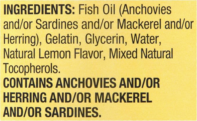 Omega-3 from Fish Oil Heart General &amp Brain Health Dietary Supplement Softgels 1000 mg 120 Count Bundle with Luall's 45 Diabetes Decoded