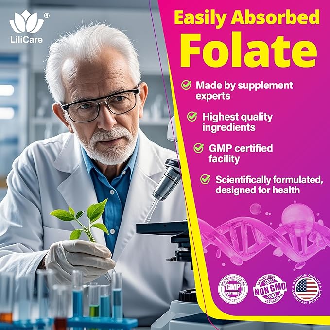 L-MethylFolate 15mg 7.5mg &amp B12 1000 mcg Gummies Methylated B Complex + TMG Magnesium Choline - Active 5-MTHF(B9) + Methyl B12 B6 Multivitamin - Methylation Cognition Mood Sugar Free 2 Pa