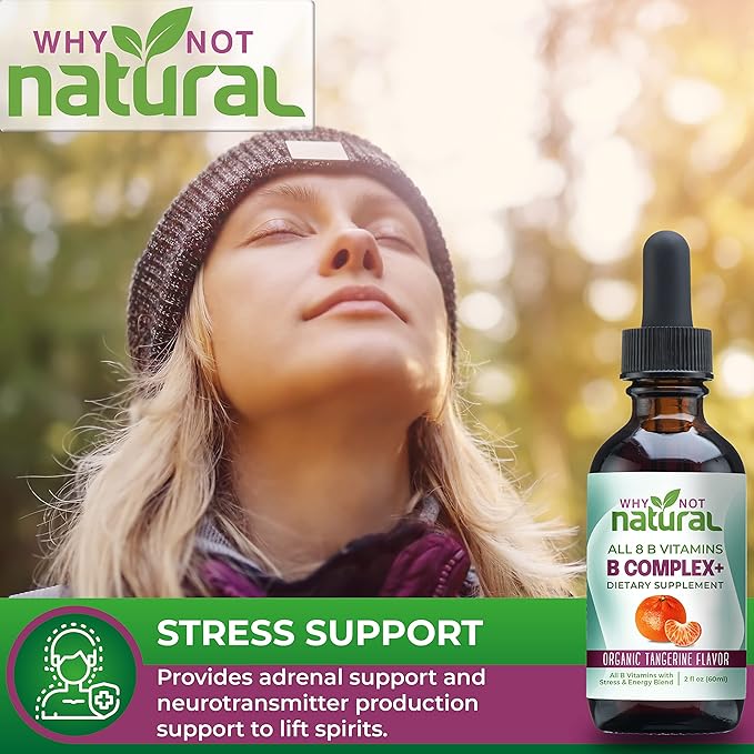 Why Not Natural B Complex and B12 Liquid Drops for Energy