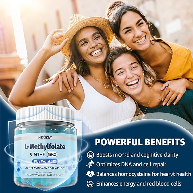 L-MethylFolate 15mg &amp Methylated Multivitamins Kava Gummies