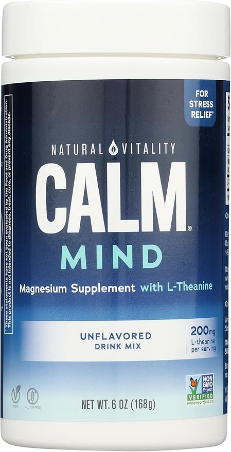 Natural Vitality Unflavored Calm Mind 6 Oz