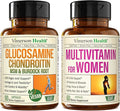 Vegan Glucosamine Chondroitin MSM Joint Support Supplement &amp Complete Multivitamin for Women