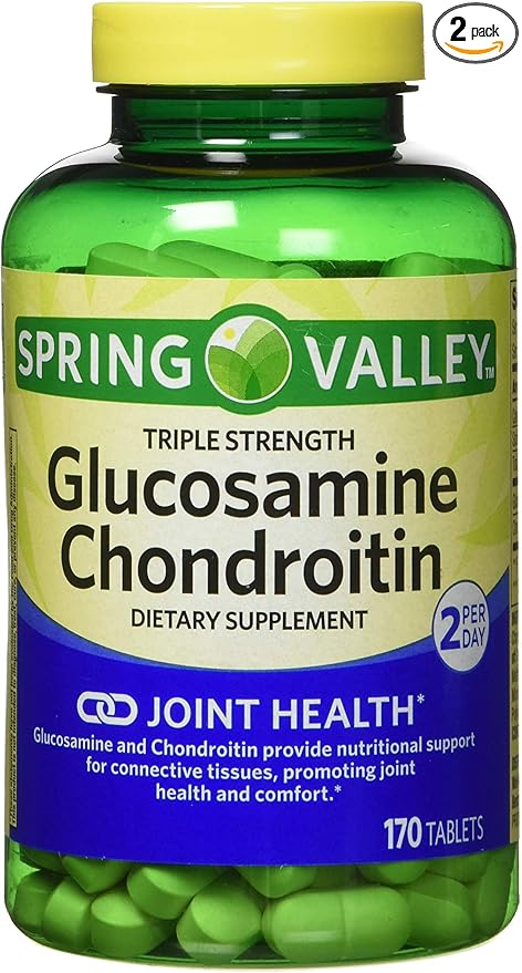 Spring Valley - Glucosamine Chondroitin Triple Strength 340 Tablets Twin Pack