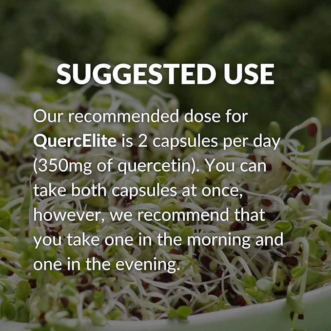 Mara Labs QuercElite Bioavailable Quercetin | 350 mg Quercetin and 250 mg Broccoli Seed Complex | 30 Vegan Capsules