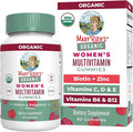 MARYRUTH'S Multivitamin Gummies for Women Ages 14+ | Immune Support | Hair &amp Skin Health | Reproductive Health | Vitamin A C D E B6 B12 Biotin Zinc Iodine | Organic | Vegan | Non-GMO | 60 Count