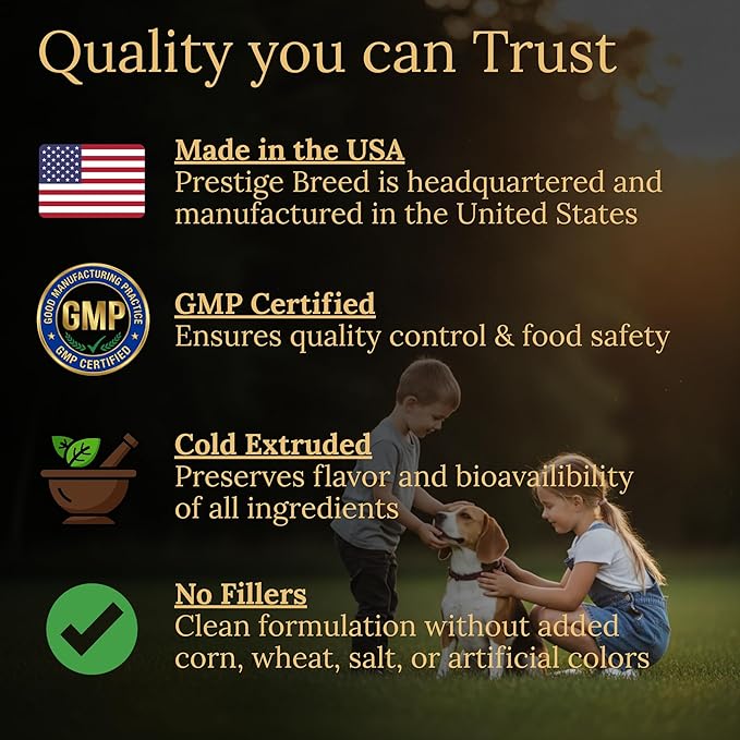 Beagle Multivitamins 90 Count Made in The USA with Real Bacon