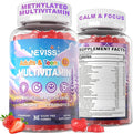 Teen Vitamins + Magnesium Glycinate for Boys Girls 12-17 Teens Methylated Multivitamin Gummies w/ Omega-3 L-Theanine for Teenager Kids Calm Focus Gummy Supplment 23-IN-1 Formula Sugar Free 60ct