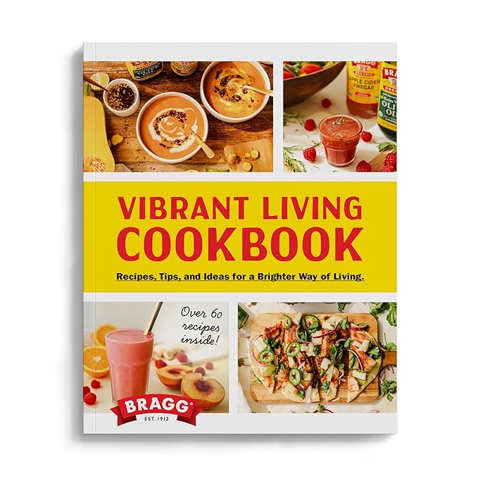 Bragg Organic Apple Cider Vinegar 64oz Cookbook Bundle – USDA Certified Organic – All Natural Ingredients