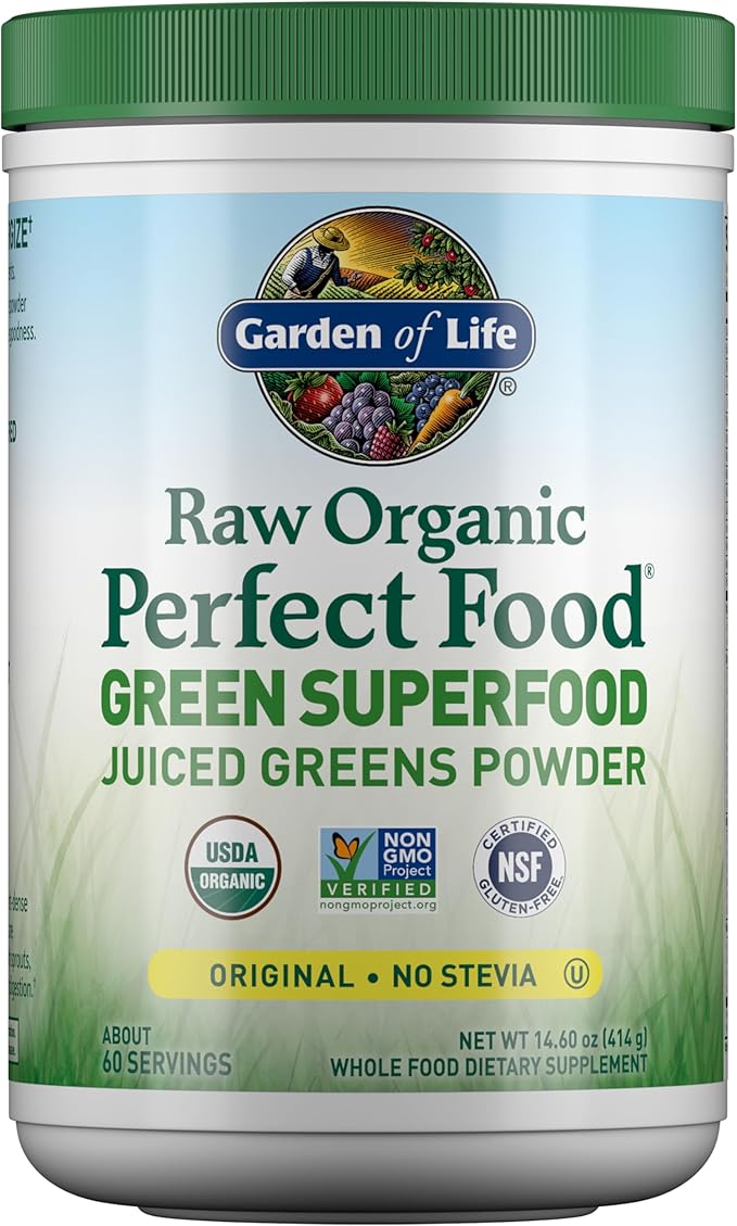 Garden of Life Super Greens Powder Smoothie &amp Mix Probiotics &amp Digestive Enzymes for Digestive Health Organic Superfoods Nutrition Fruit and Vegetables for Women &amp Men Energy Original