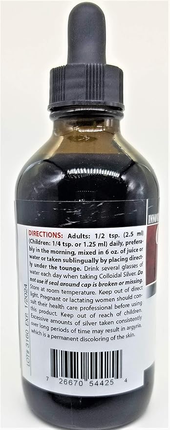 Colloidal Silver 2000 PPM 4 oz Liquid