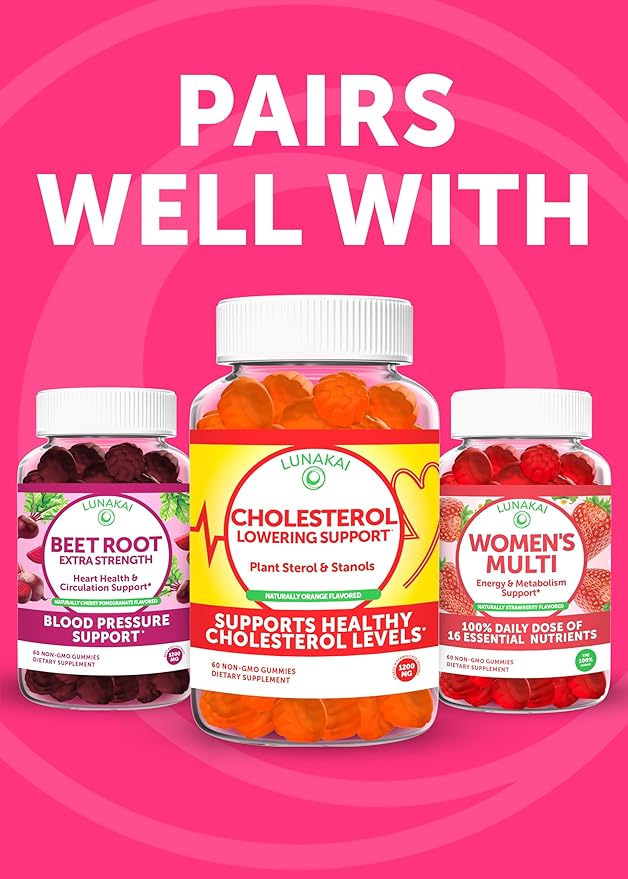 Lunakai Collagen Gummies - Tastiest Proprietary Formula - 200mg Hydrolyzed Collagen Gummies for Women and Men with Biotin Zinc Vitamin C and E - Non-GMO Anti Aging Supplement for Women - 6 Pack