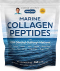 ANDREW LESSMAN Marine Collagen Peptides Powder and MSM 240 Servings - Supports Radiant Smooth Soft Skin Comfortable Joints. Pure. Super Soluble No Fishy Flavor No Additives Non-GMO
