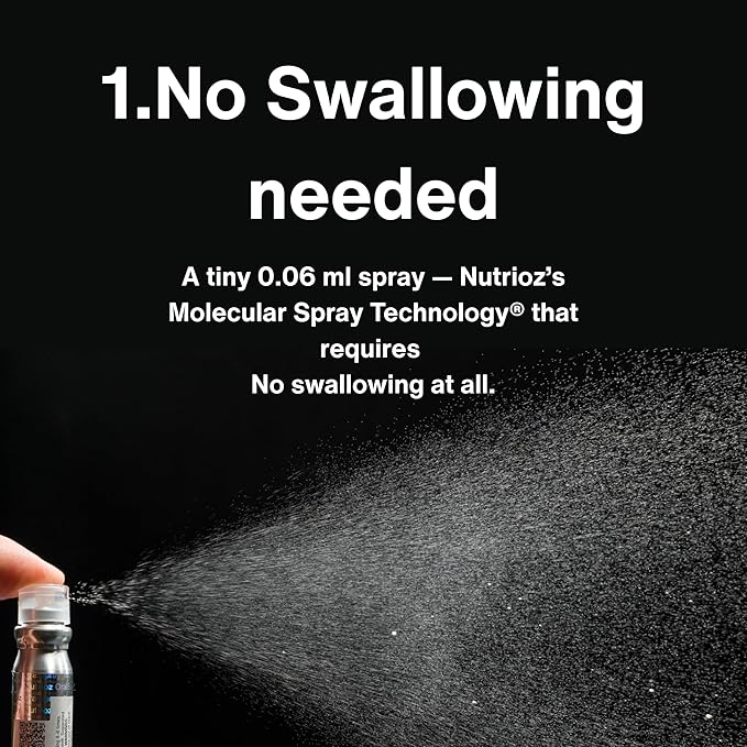 Energy Oral Spray Vitamin B6: 2 mg (118% DV) and Vitamin B12: 300 mcg (12500% DV) Supplement with Natural Caffeine and Botanical Blend Vegan Gluten Free Non-GMO Orange &amp Vanilla Flavor