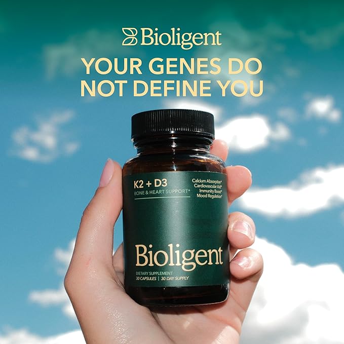 Vitamin D3 K2 Supplement 5000 IU K2 D3 Vitamin Capsules Vegan Non-GMO Gluten Free 30 Capsules 30 Day Supply