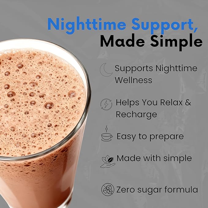 NutriDinner by Nutrillermo | Grass-Fed Collagen Protein Powder | Magnesium B-Vitamins &amp Monk Fruit | Sleep Recovery and Wellness Supplement |