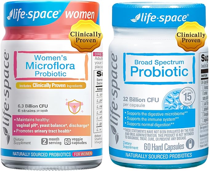 Life-Space - Probiotics for Women + 32 Billion CFU Broad Spectrum Probiotics Clinically Validated Support Boost Women's Health &amp Digestive Health &amp Immune Health