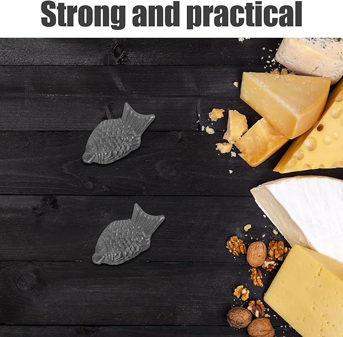 LOGOFUN 4pcs Natural Iron Fish Cooking Supplement Cast Vegan Athlete Health Tool