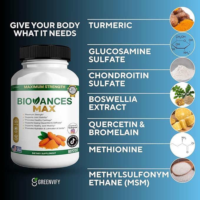 Bioances Max Joint Support Supplement Glucosamine (3)
