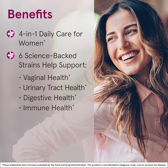 Jarrow Formulas Fem-Dophilus Advanced Probiotics 10 Billion CFU with 6 Science-Backed Strains for Vaginal Urinary Tract Digestive and Immune Support 30 Veggie Capsules Shelf-Stable Pack of 12