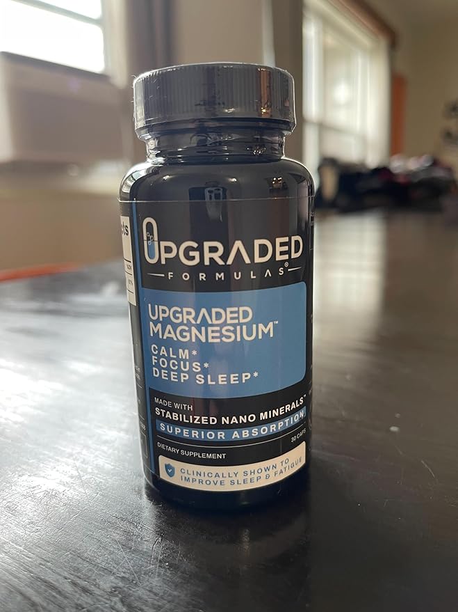 Upgraded Formulas Nano Magnesium Supplement 3rd Party Clinical Trial Improves Deep Sleep up to 250% REM Sleep Up to 160% in only 14 Nights - Enhances Calm 30 Capsules