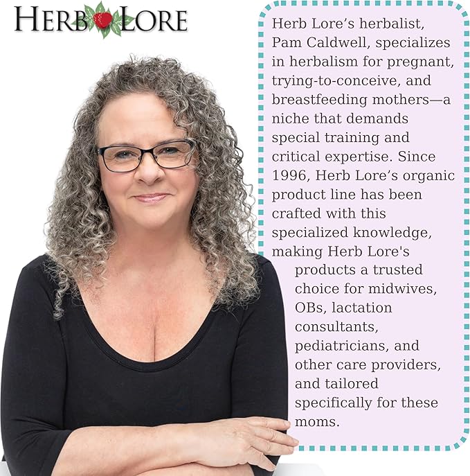 Herb Lore Organic Nursing Tincture - Liquid Lactation Support Drops to Increase Breast Milk Supply with Moringa and Fennel - Fenugreek Free Breastfeeding Supplement (4 fl oz)