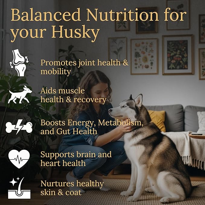 Multivitamins Balanced Nutrition for Your Husky 90 Count Made in The USA with Real Bacon