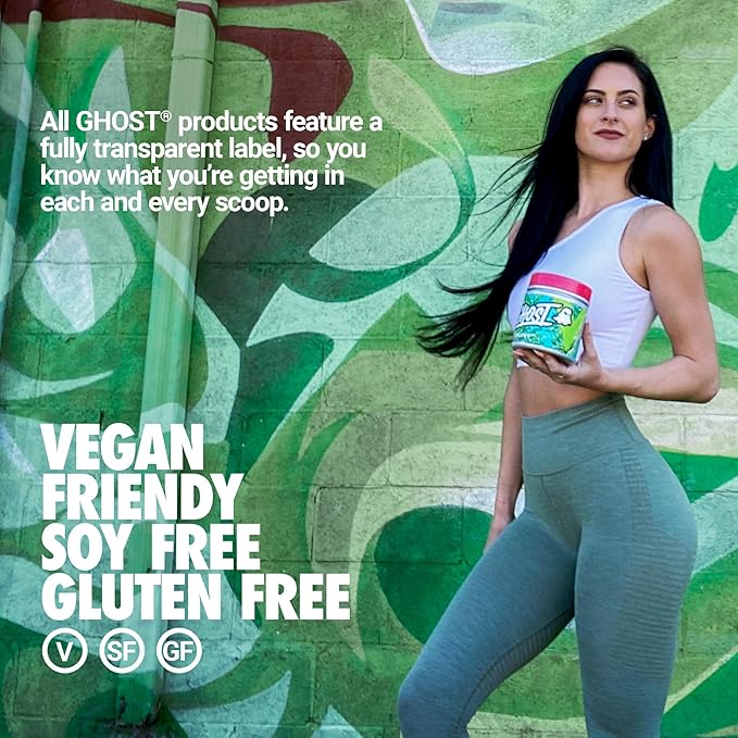 GHOST Greens Powder Guava Berry - 30 Servings - 19 Superfood Greens &amp Reds Powder Fruits Vegetables Spirulina &amp Chlorella Prebiotics 10 Billion CFU Probiotic &amp Digestive Enzymes - G