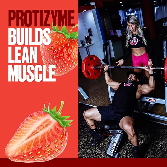 Metabolic Nutrition Protizyme 100% Whey Protein Powder High Protein Low Carb Low Fat Whey Protein Digestive Enzymes 24 Essential Vitamins and Minerals 4 Pound (52 ser)